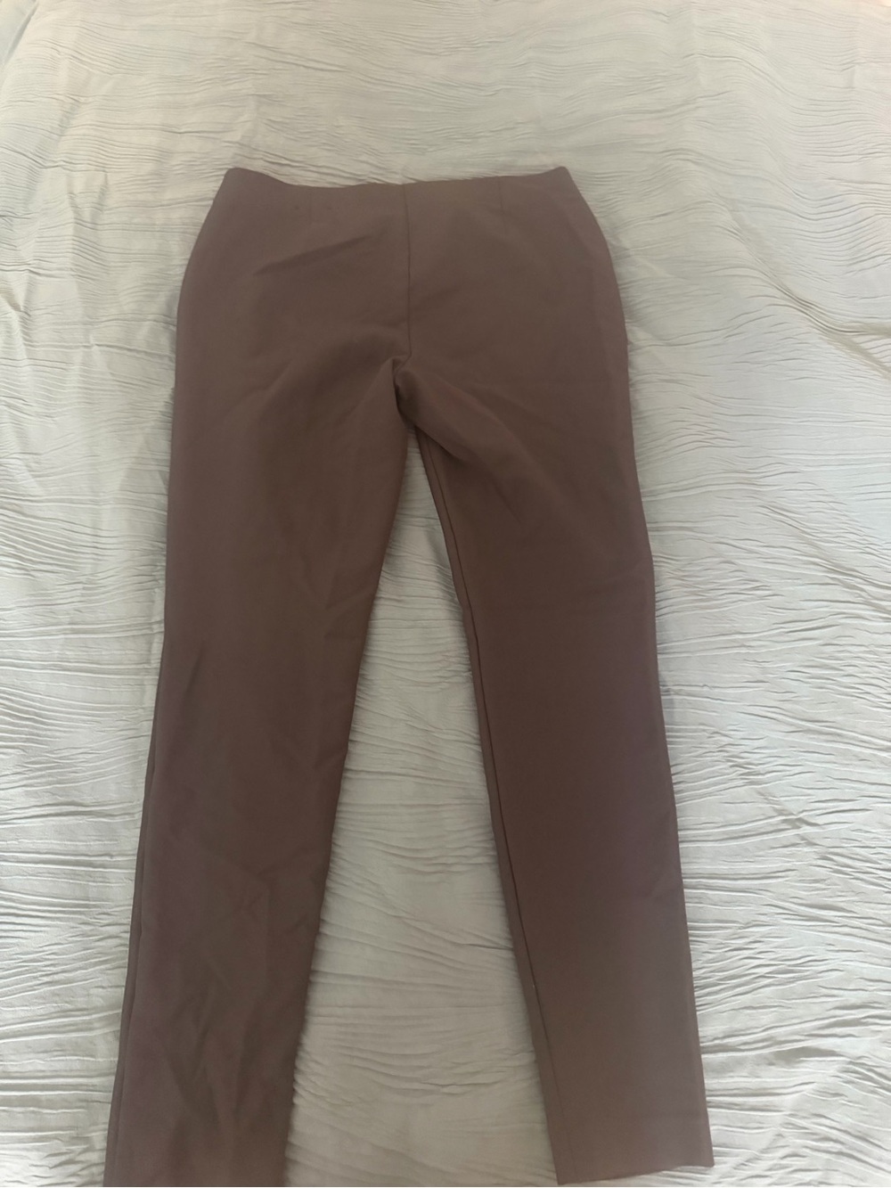 Express Straight-Leg Pants in Dusty Mauve